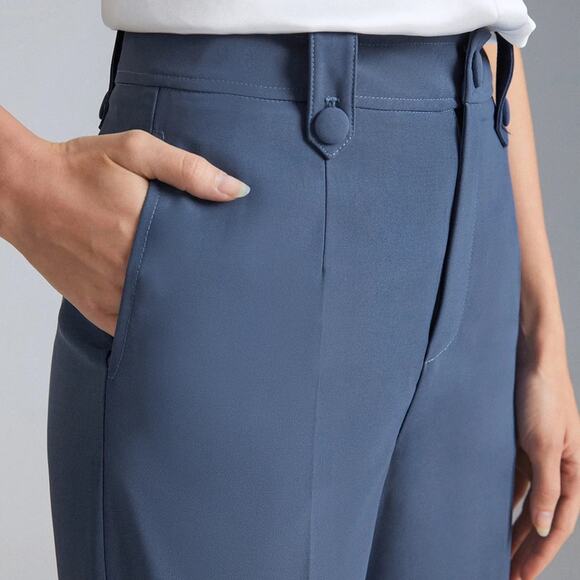 NWOT REVOLVE & MINIMALIST lovers COMMENSE dusty blue dress pants M - Picture 1 of 13